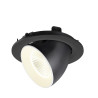 Encastré downlight NUMINOS® GIMBLE L 4000&nbsp;K 40° IP20 rond noir / blanc - SLV - 1009743