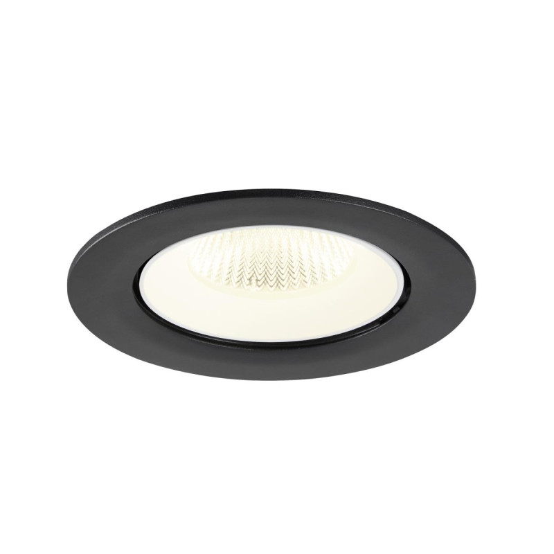 Encastré downlight NUMINOS® GIMBLE L 4000&nbsp;K 40° IP20 rond noir / blanc - SLV - 1009743
