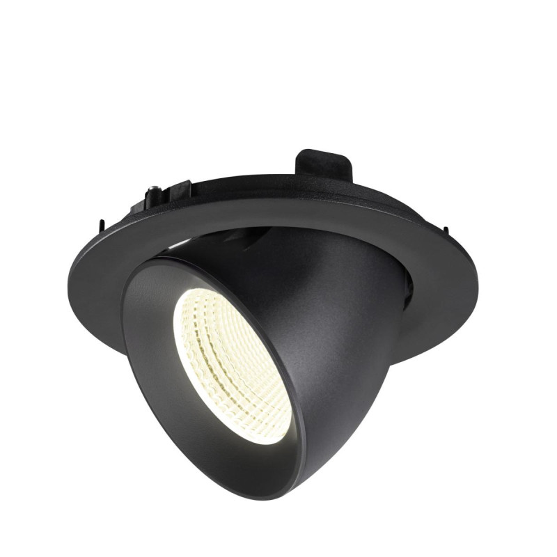 Encastré downlight NUMINOS® GIMBLE L intérieur 4000&nbsp;K 55° IP20 rond noir - SLV - 1009745