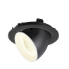 Encastré downlight NUMINOS® GIMBLE L 4000&nbsp;K 55° IP20 rond noir / blanc - SLV - 1009746