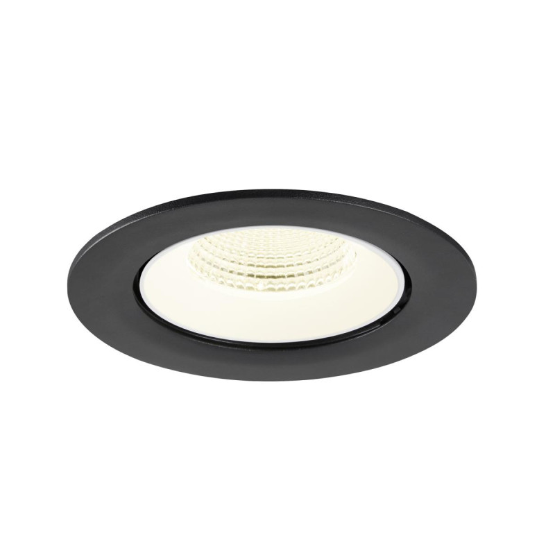 Encastré downlight NUMINOS® GIMBLE L 4000&nbsp;K 55° IP20 rond noir / blanc - SLV - 1009746