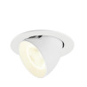 Encastré downlight NUMINOS® GIMBLE L intérieur 4000&nbsp;K 20° IP20 rond blanc - SLV - 1009749
