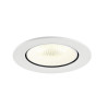 Encastré downlight NUMINOS® GIMBLE L intérieur 4000&nbsp;K 40° IP20 rond blanc - SLV - 1009752