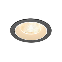 Encastré downlight NUMINOS® L intérieur 2700&nbsp;K 20° IP20 rond noir / blanc - SLV - 1009758