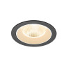 Encastré downlight NUMINOS® L intérieur 2700&nbsp;K 40° IP20 rond noir / blanc - SLV - 1009760