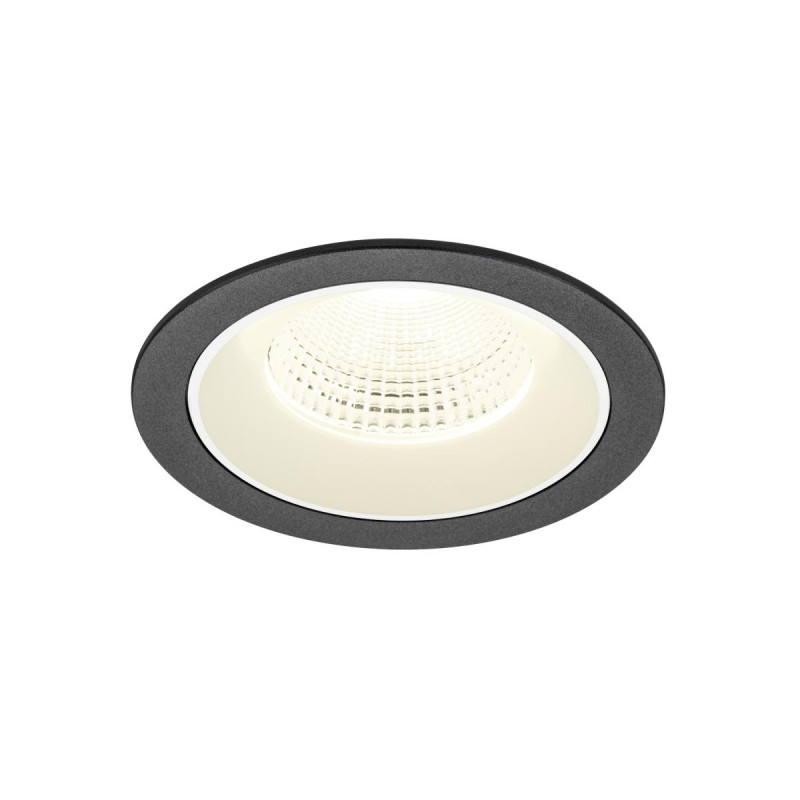 Encastré downlight NUMINOS® L intérieur 4000&nbsp;K 55° IP20 rond noir / blanc - SLV - 1009799