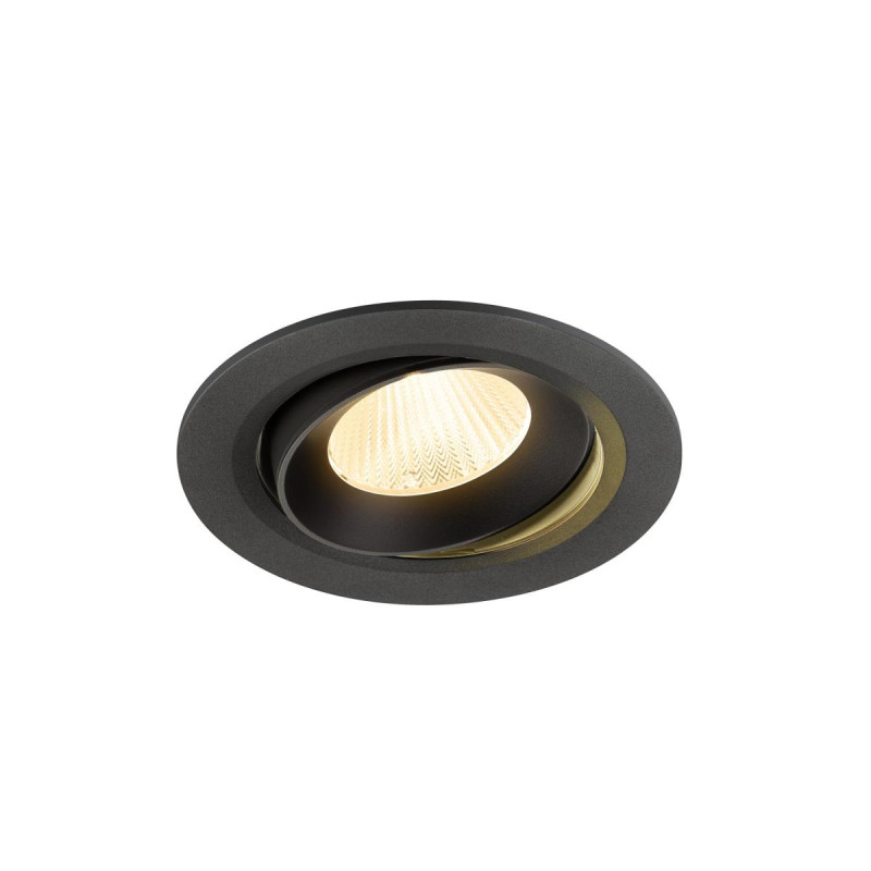 Encastré downlight NUMINOS® MOVE L intérieur 3000&nbsp;K 40° IP20 rond noir - SLV - 1009831