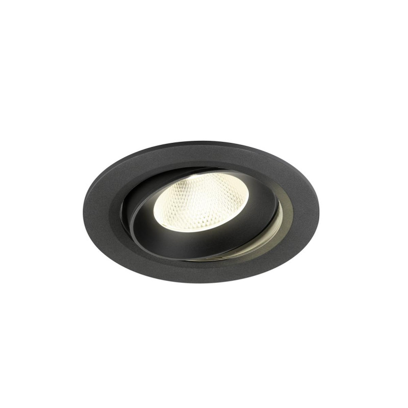 Encastré downlight NUMINOS® MOVE L intérieur 4000&nbsp;K 20° IP20 rond noir - SLV - 1009846