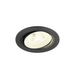 Encastré downlight NUMINOS® MOVE L 4000&nbsp;K 20° IP20 rond noir / blanc - SLV - 1009847