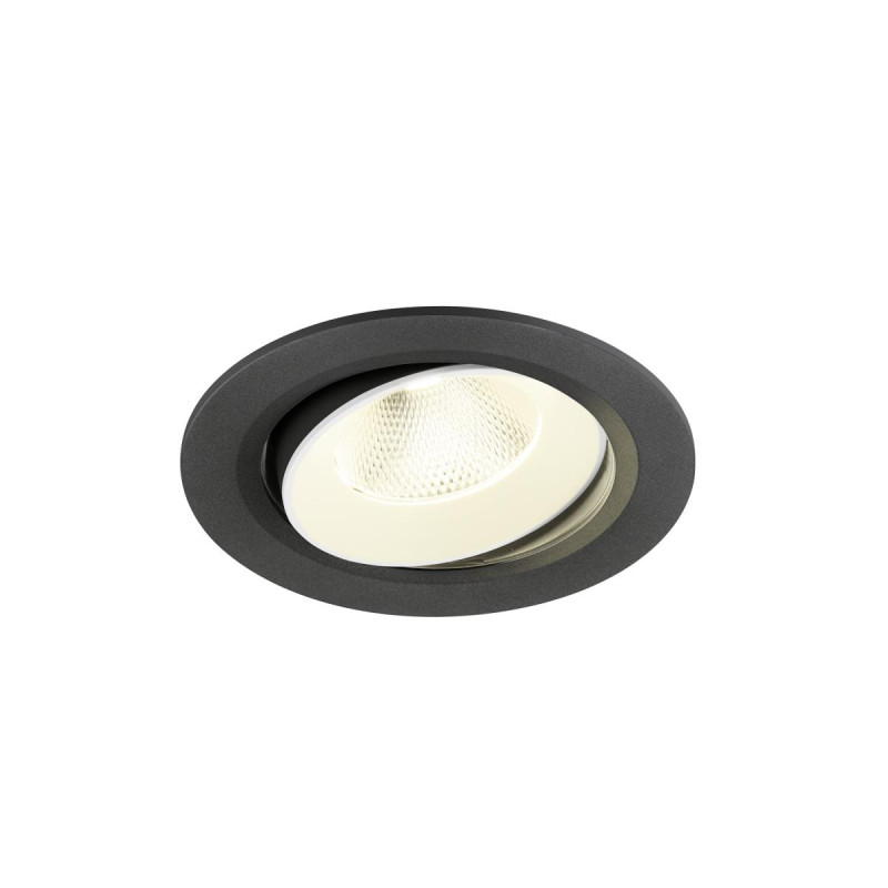 Encastré downlight NUMINOS® MOVE L 4000&nbsp;K 20° IP20 rond noir / blanc - SLV - 1009847