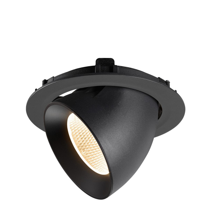 Encastré downlight NUMINOS® GIMBLE XL intérieur 2700&nbsp;K 20° NOIR - SLV - 1009864