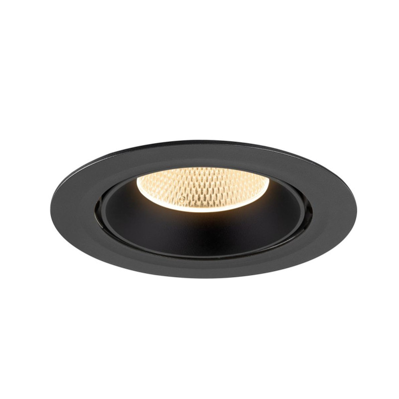 Encastré downlight NUMINOS® GIMBLE XL intérieur 2700&nbsp;K 20° NOIR - SLV - 1009864