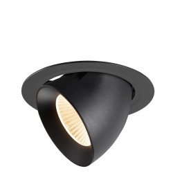 Encastré downlight NUMINOS® GIMBLE XL intérieur 2700&nbsp;K 40° noir - SLV - 1009867