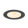 Encastré downlight NUMINOS® GIMBLE XL intérieur 2700&nbsp;K 40° noir / blanc - SLV - 1009868
