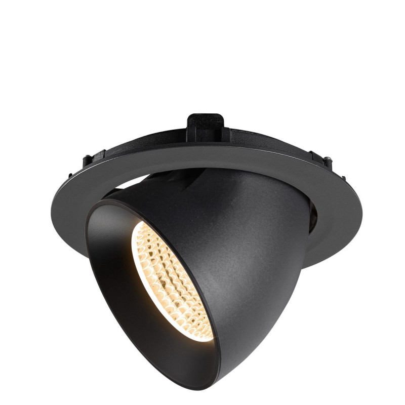 Encastré downlight NUMINOS® GIMBLE XL intérieur 2700&nbsp;K 55° noir - SLV - 1009870