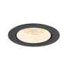 Encastré downlight NUMINOS® GIMBLE XL intérieur 2700&nbsp;K 55° noir / blanc - SLV - 1009871