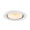 Encastré downlight NUMINOS® GIMBLE XL intérieur 2700&nbsp;K 55° blanc - SLV - 1009880