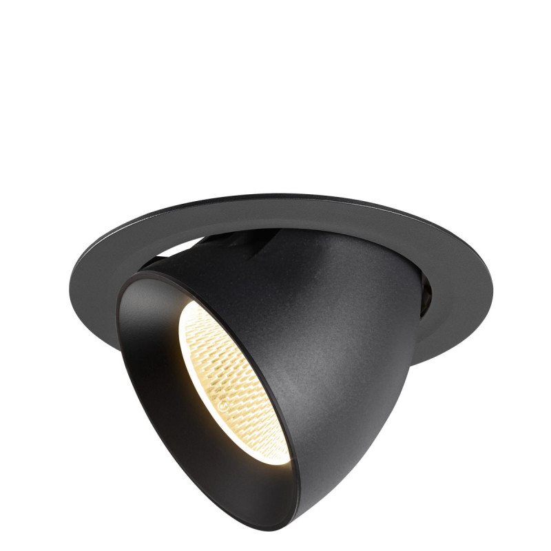 Encastré downlight NUMINOS® GIMBLE XL intérieur 3000&nbsp;K 20° NOIR - SLV - 1009882