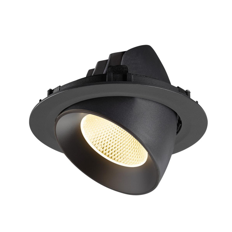 Encastré downlight NUMINOS® GIMBLE XL intérieur 3000&nbsp;K 20° NOIR - SLV - 1009882