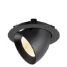Encastré downlight NUMINOS® GIMBLE XL intérieur 3000&nbsp;K 20° NOIR - SLV - 1009882