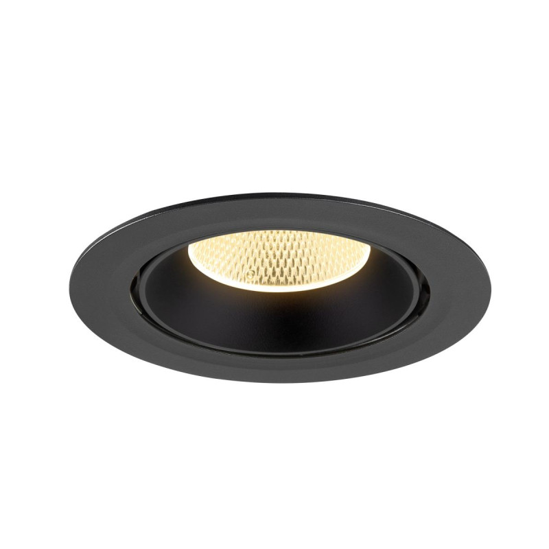Encastré downlight NUMINOS® GIMBLE XL intérieur 3000&nbsp;K 20° NOIR - SLV - 1009882