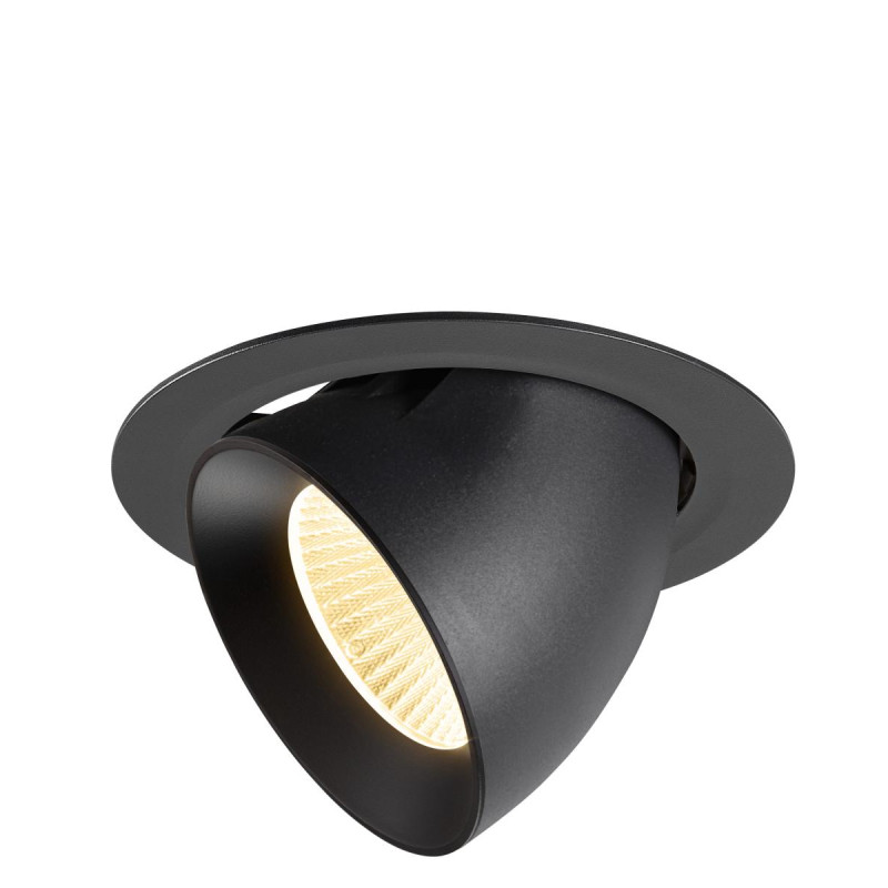 Encastré downlight NUMINOS® GIMBLE XL intérieur 3000&nbsp;K 40° noir - SLV - 1009885