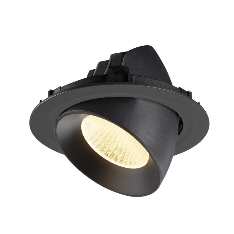 Encastré downlight NUMINOS® GIMBLE XL intérieur 3000&nbsp;K 40° noir - SLV - 1009885