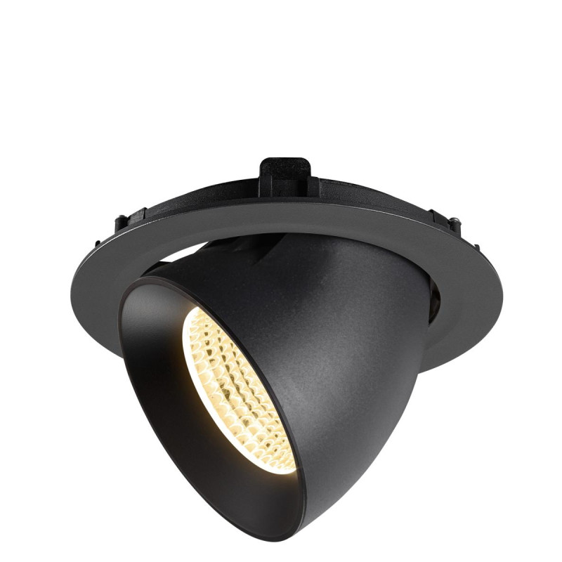 Encastré downlight NUMINOS® GIMBLE XL intérieur 3000&nbsp;K 55° noir - SLV - 1009888