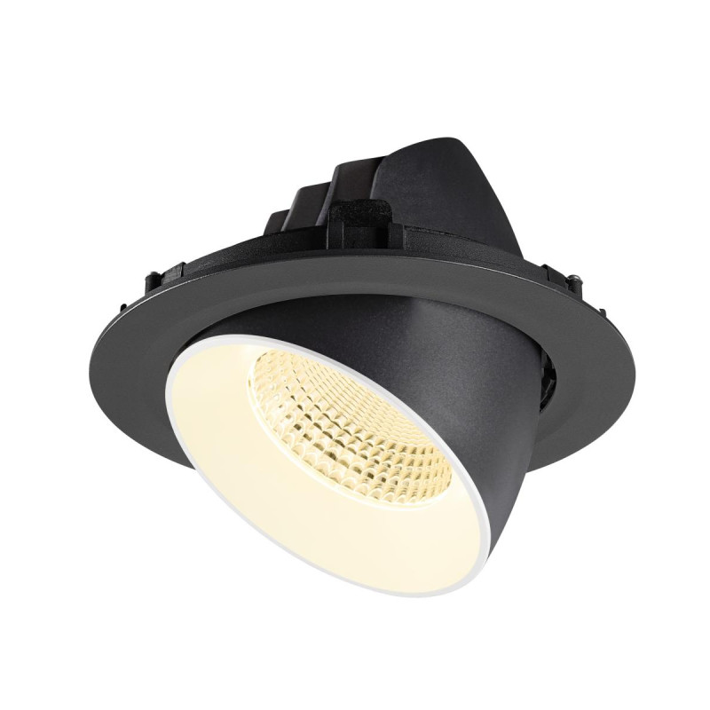 Encastré downlight NUMINOS® GIMBLE XL intérieur 3000&nbsp;K 55° noir / blanc - SLV - 1009889
