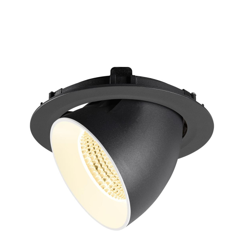 Encastré downlight NUMINOS® GIMBLE XL intérieur 3000&nbsp;K 55° noir / blanc - SLV - 1009889