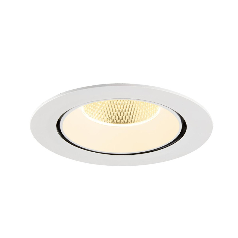 Encastré downlight NUMINOS® GIMBLE XL intérieur 3000&nbsp;K 20° blanc - SLV - 1009892