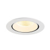 Encastré downlight NUMINOS® GIMBLE XL intérieur 3000&nbsp;K 40° blanc - SLV - 1009895