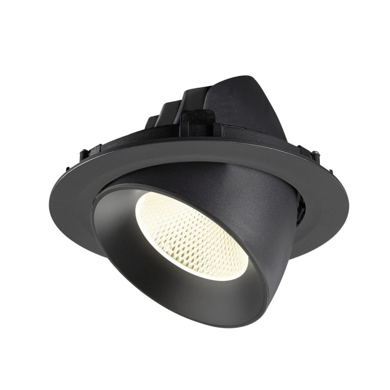 Encastré downlight NUMINOS® GIMBLE XL intérieur 4000&nbsp;K 20° noir - SLV - 1009900