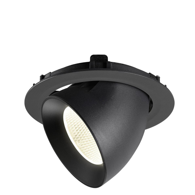 Encastré downlight NUMINOS® GIMBLE XL intérieur 4000&nbsp;K 20° noir - SLV - 1009900