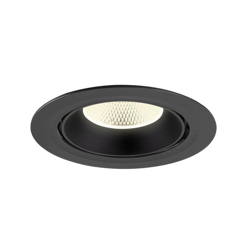 Encastré downlight NUMINOS® GIMBLE XL intérieur 4000&nbsp;K 20° noir - SLV - 1009900