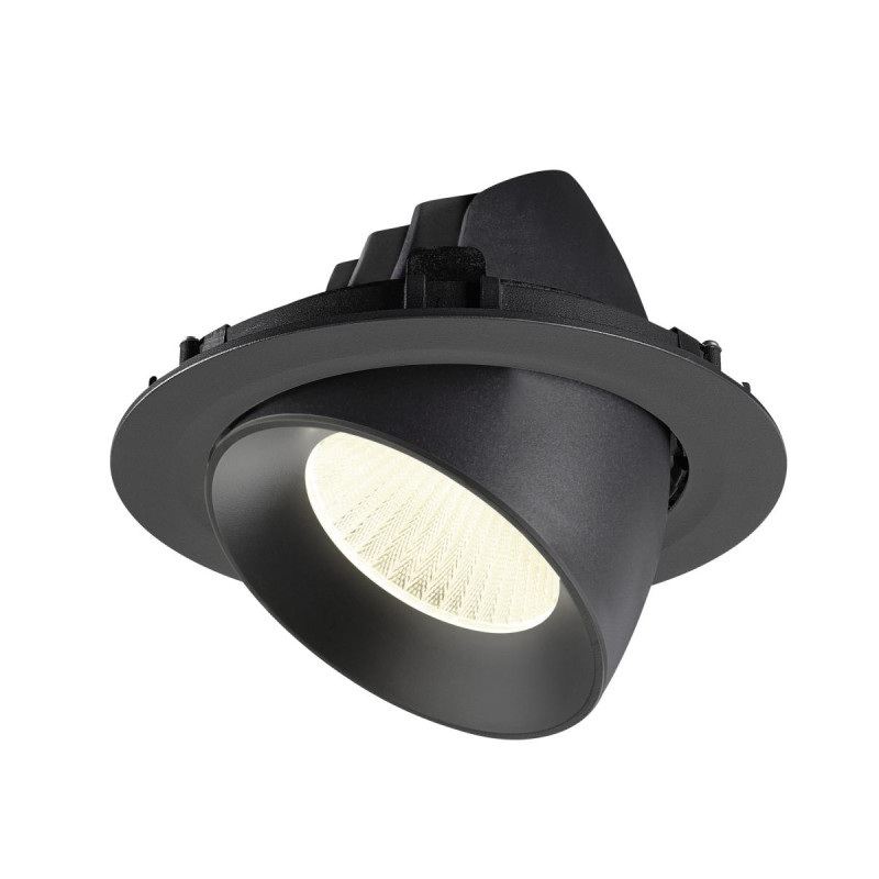 Encastré downlight NUMINOS® GIMBLE XL intérieur 4000&nbsp;K 40° noir - SLV - 1009903