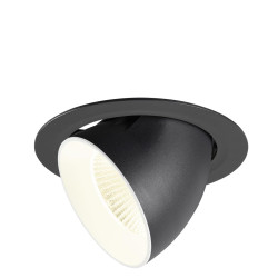 Encastré downlight NUMINOS® GIMBLE XL intérieur 4000&nbsp;K 40° noir / blanc - SLV - 1009904