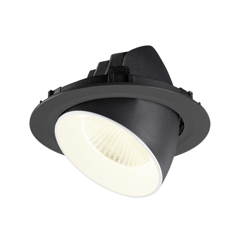 Encastré downlight NUMINOS® GIMBLE XL intérieur 4000&nbsp;K 40° noir / blanc - SLV - 1009904