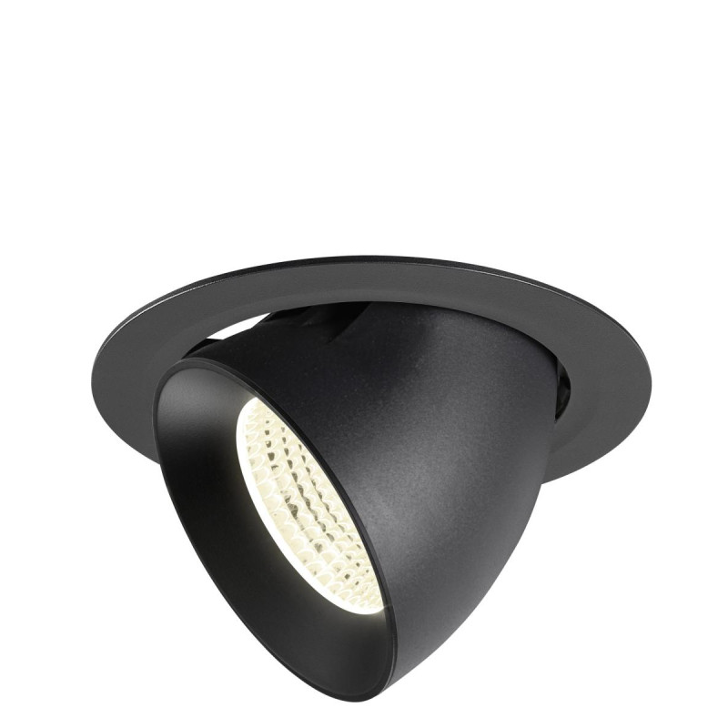 Encastré downlight NUMINOS® GIMBLE XL intérieur 4000&nbsp;K 55° noir - SLV - 1009906