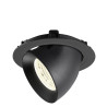 Encastré downlight NUMINOS® GIMBLE XL intérieur 4000&nbsp;K 55° noir - SLV - 1009906