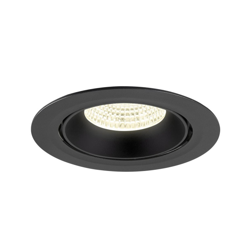 Encastré downlight NUMINOS® GIMBLE XL intérieur 4000&nbsp;K 55° noir - SLV - 1009906