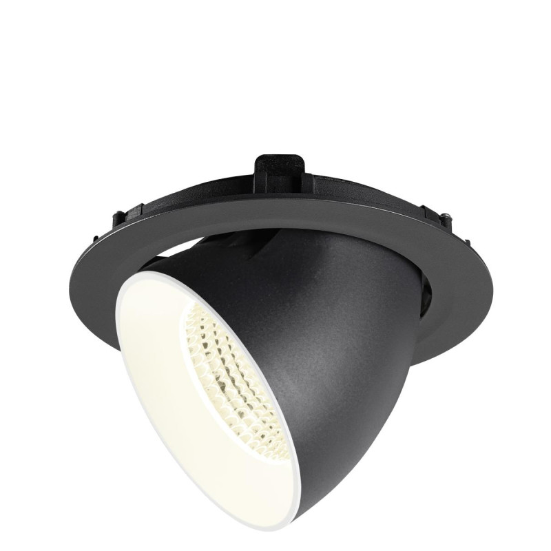 Encastré downlight NUMINOS® GIMBLE XL intérieur 4000&nbsp;K 55° noir / blanc - SLV - 1009907