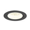 Encastré downlight NUMINOS® GIMBLE XL intérieur 4000&nbsp;K 55° noir / blanc - SLV - 1009907