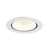 Encastré downlight NUMINOS® GIMBLE XL intérieur 4000&nbsp;K 55° blanc - SLV - 1009916