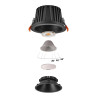 Encastré downlight NUMINOS® XL intérieur3000&nbsp;K 40° IP20 rond noir - SLV - 1009939