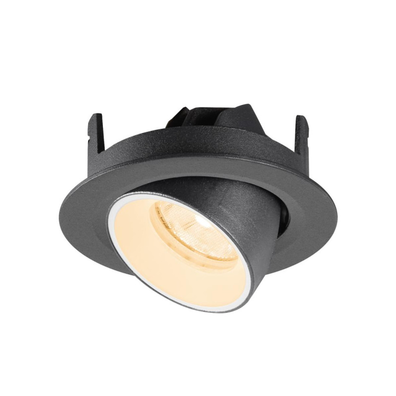 Spot encastré NUMINOS® GIMBLE XS 2700&nbsp;K 20° IP20 rond noir / blanc - SLV - 1010027