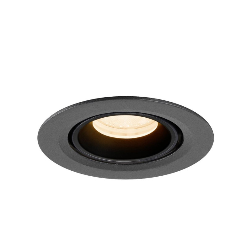 Spot encastré NUMINOS® GIMBLE XS intérieur 2700&nbsp;K 40° IP20 rond noir - SLV - 1010029