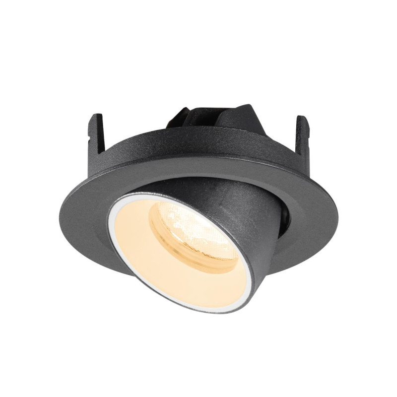 Spot encastré NUMINOS® GIMBLE XS 2700&nbsp;K 40° IP20 rond noir / blanc - SLV - 1010030