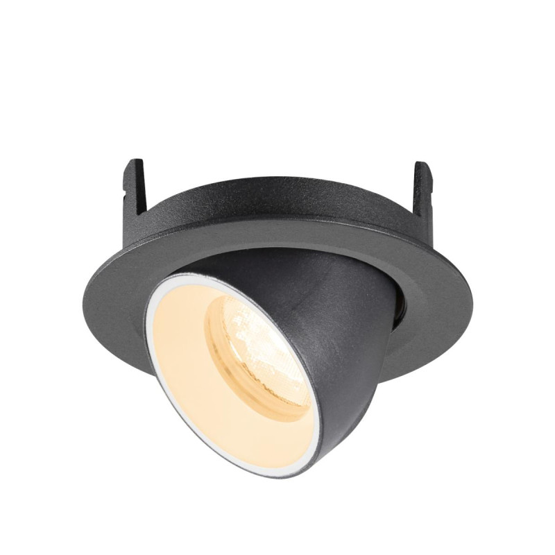 Spot encastré NUMINOS® GIMBLE XS 2700&nbsp;K 40° IP20 rond noir / blanc - SLV - 1010030