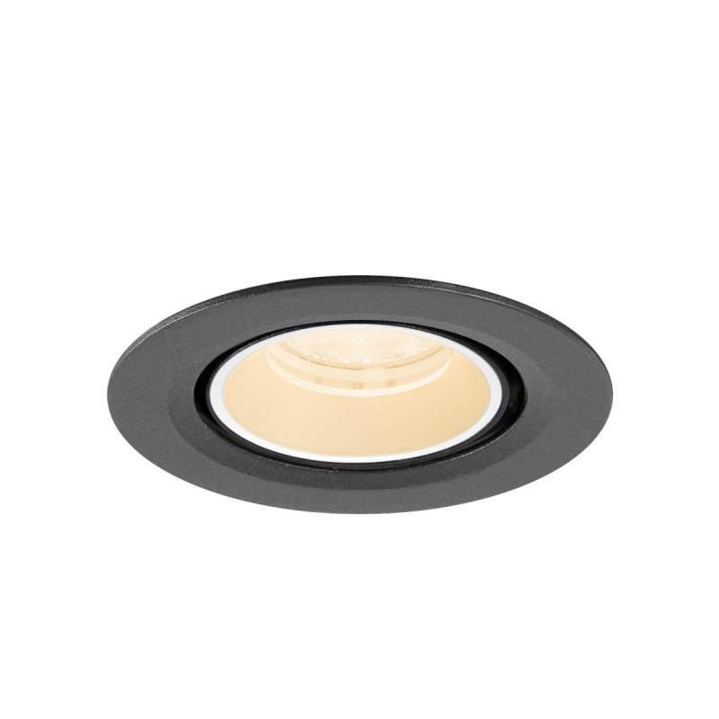 Spot encastré NUMINOS® GIMBLE XS 2700&nbsp;K 40° IP20 rond noir / blanc - SLV - 1010030